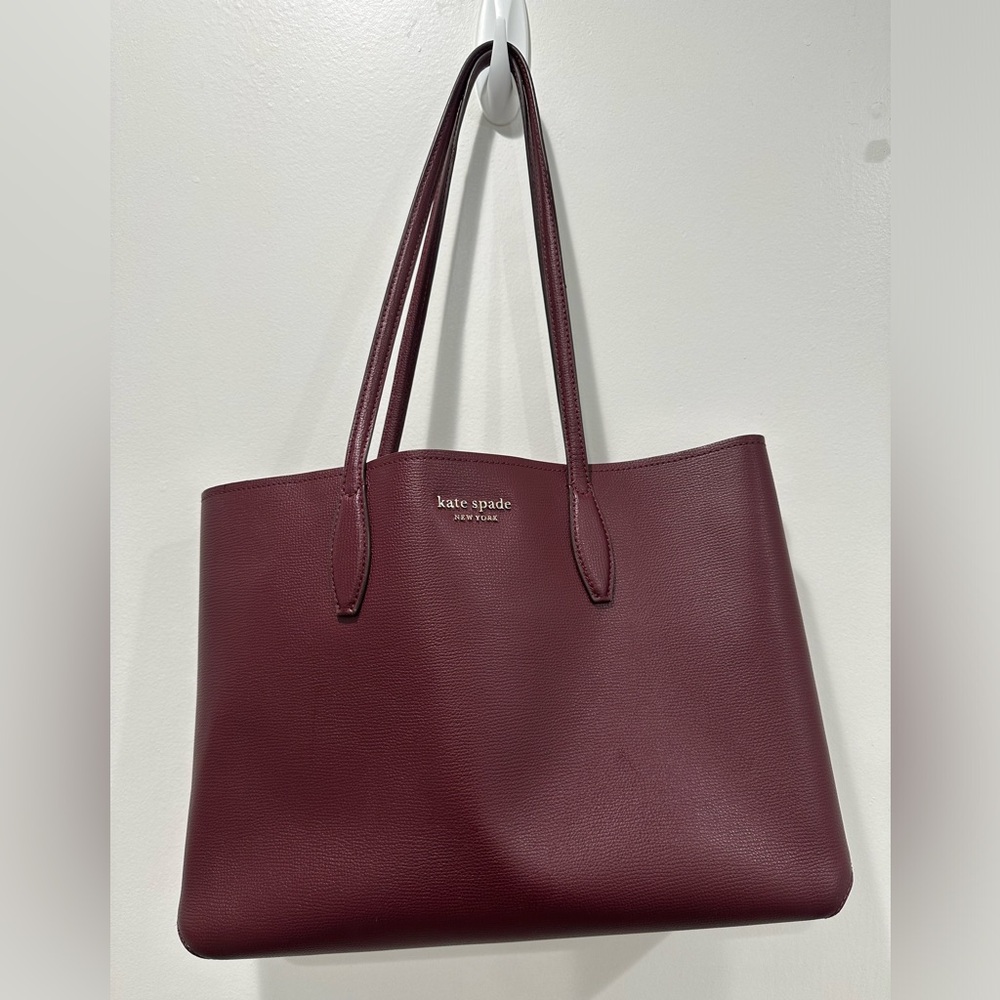 Kate Spade tote and matching clutch